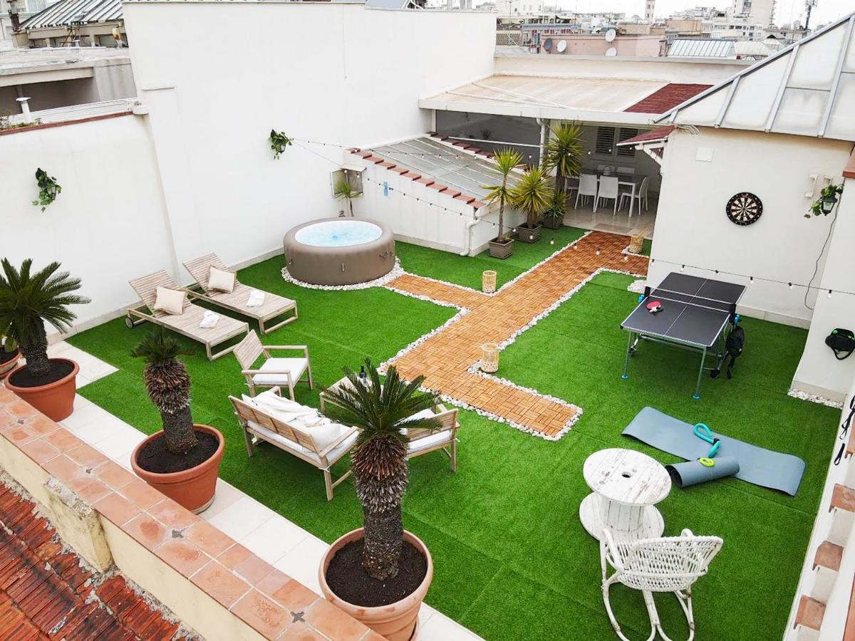 Apulialux Private 100Mq Rooftop Oasis W Jacuzzi Apartment Bari Exterior photo