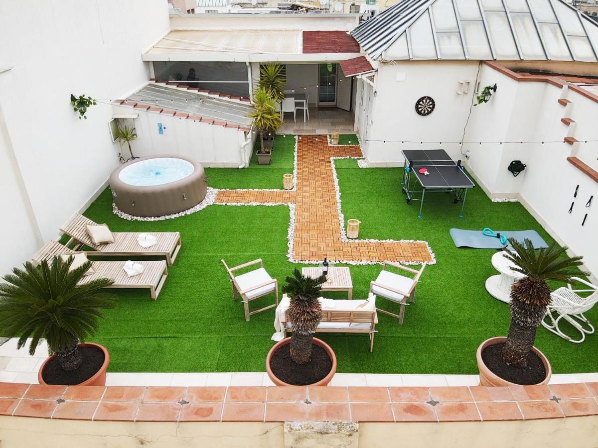 Apulialux Private 100Mq Rooftop Oasis W Jacuzzi Apartment Bari Exterior photo